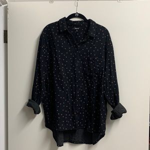 Womens madewell boyfriend button up in floral print in sz L